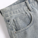 Men's Multi-Pocket Denim Cargo Shorts 77588698Y
