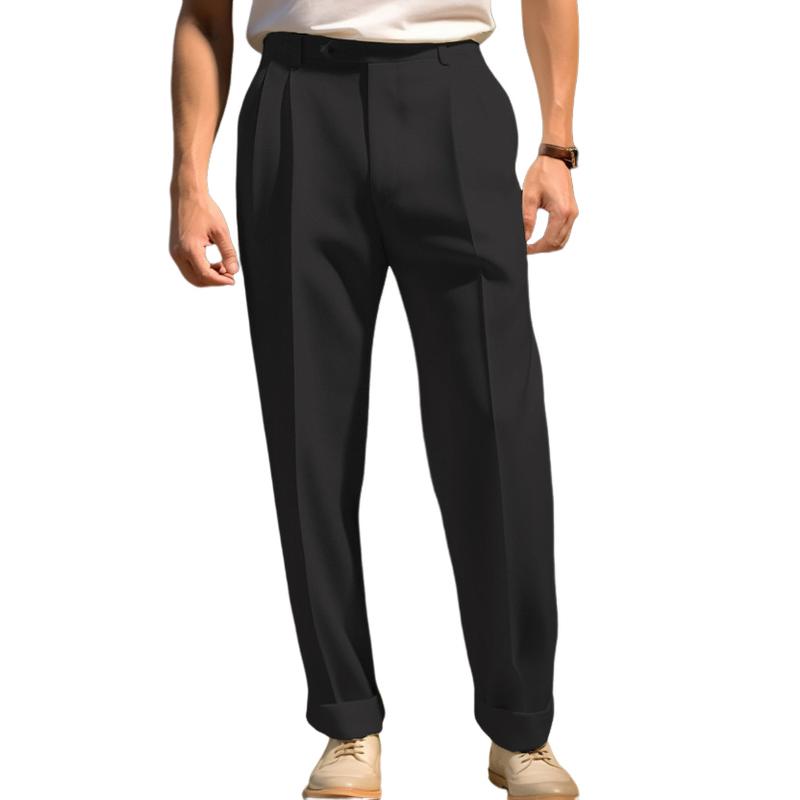 Men's Casual Solid Color Comfortable Straight Suit Pants 17016217M