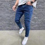 Men's Vintage Washed Casual Jeans 47710532X