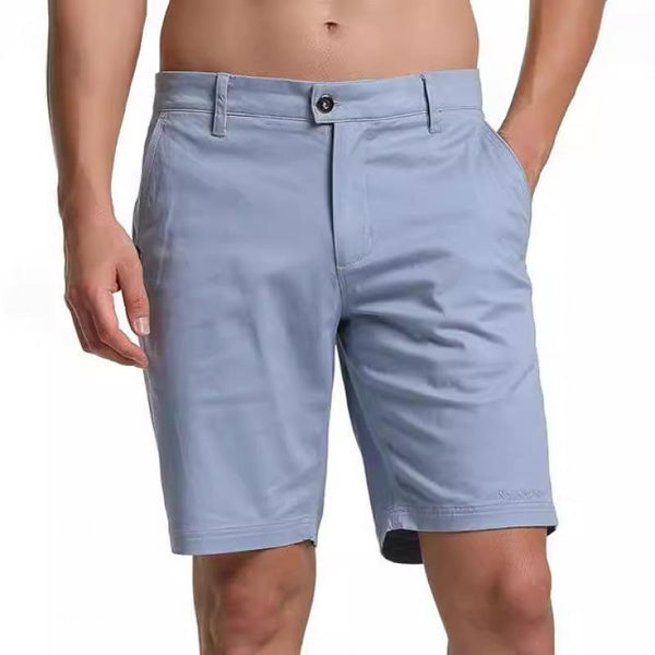 Men's Solid Straight Slim Cargo Shorts 94738755Z