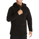 Men's Sports Solid Color Polar Fleece Hooded Sweatshirt 40730394F