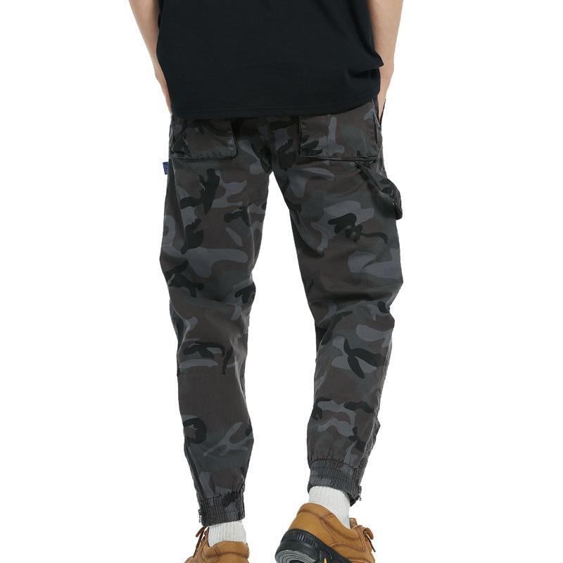 Men's Camouflage Multi-pocket Zipper Cargo Pants 09558175Z