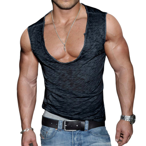 Men's Casual Sexy Simple Snowflake Tank Top 81945718TO