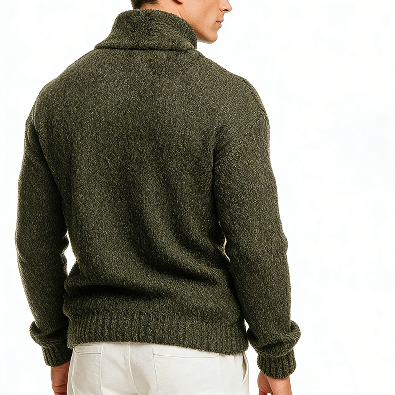 Men's Retro Casual Knitted Stand Collar Button Cardigan MTA0133L1TO