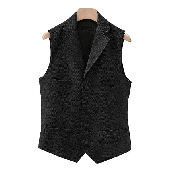 Mens Classic Suit Vest 15824060M Black / S Vests