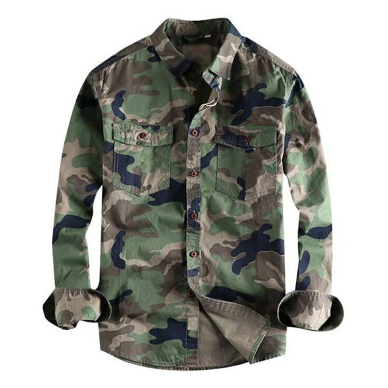 MENNS VASKET CAMO CARGO SHIRT 88116439M