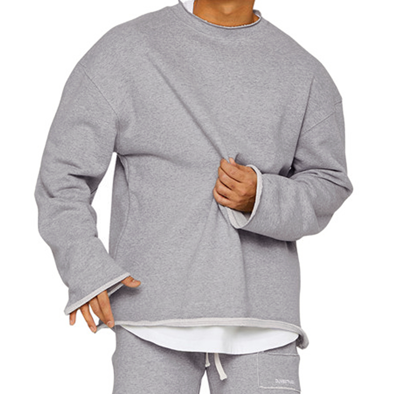 Sweat-shirt décontracté ample à col rond pour hommes 16815807Z