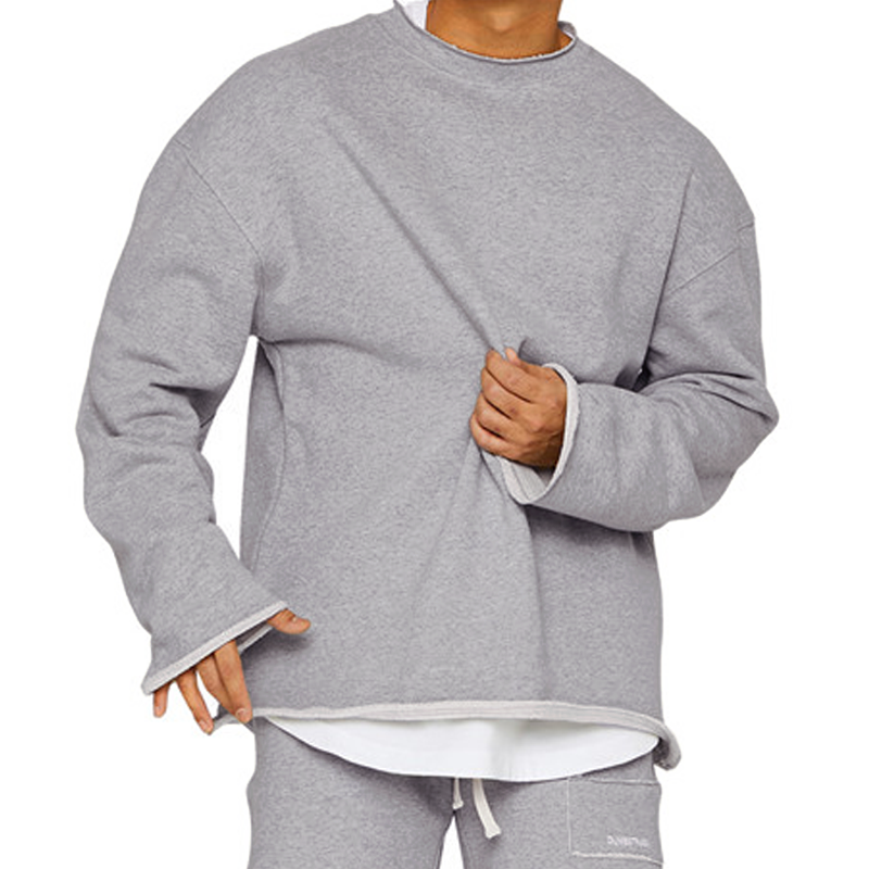 Men's Round Neck Loose Fit  Casual Sweatshirt 16815807Z