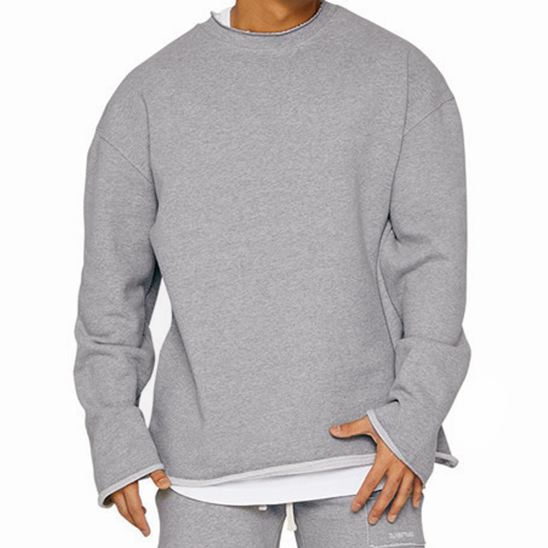 Sweat-shirt décontracté ample à col rond pour hommes 16815807Z