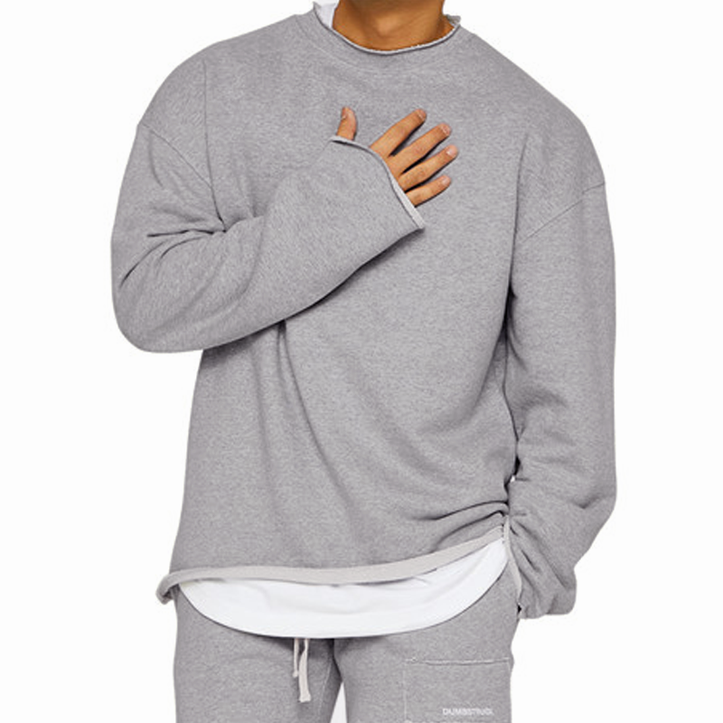 Sweat-shirt décontracté ample à col rond pour hommes 16815807Z