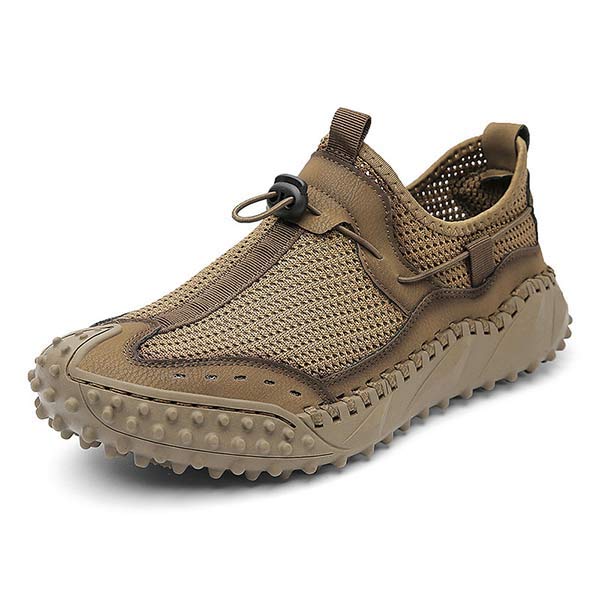 Mens Mesh Slip-On Hiking Sneakers 59603326 Brown / 6 Shoes
