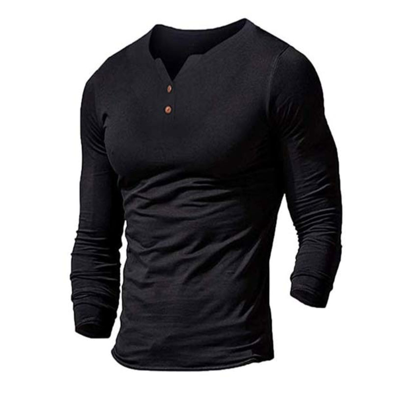solid long sleeve T shirt 94029701W