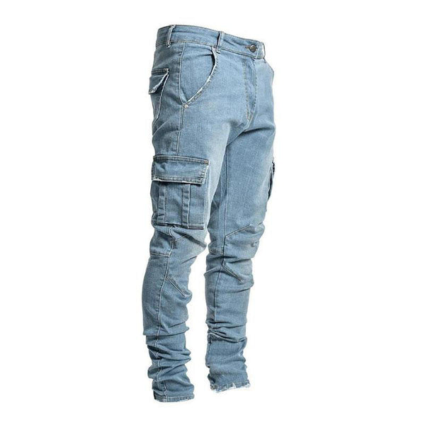 Men's Casual Pocket Skinny Jeans 81692815M