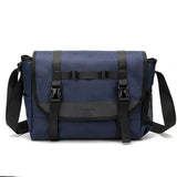 Mens Canvas Shoulder Bag 59168329X Blue Messenger Bags