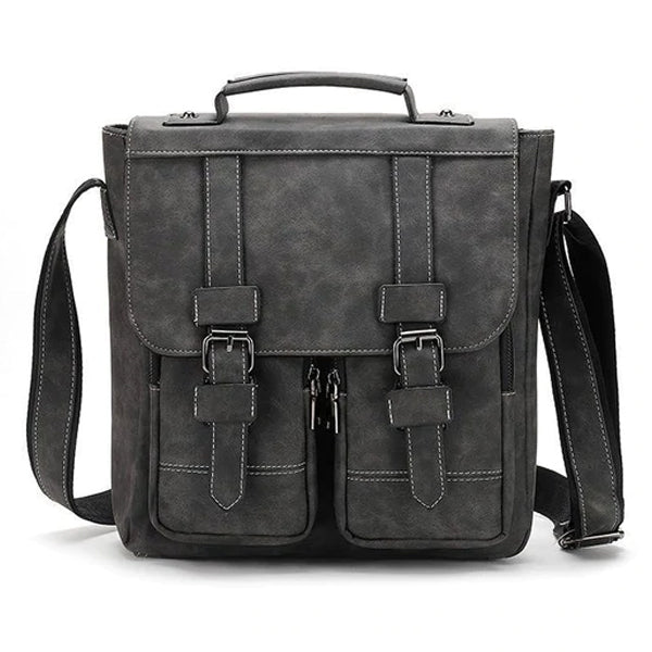 Vintage Fashion Leather Multi-Pocket Flap Bag Bag