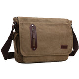 Casual Canvas Crossbody Bag 40760809M Khaki Messenger Bags