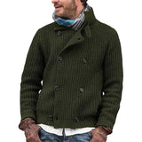 Men's Solid Color Button Knit Jacket 60091809X