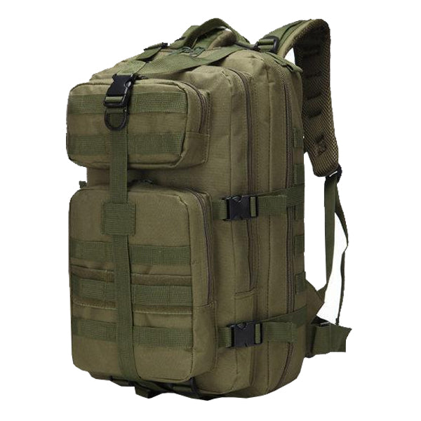 Outdoor Large Capacity Multifunctional Canvas Backpack Army Green Bag