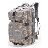 Outdoor Large Capacity Multifunctional Canvas Backpack Rice Color Bag