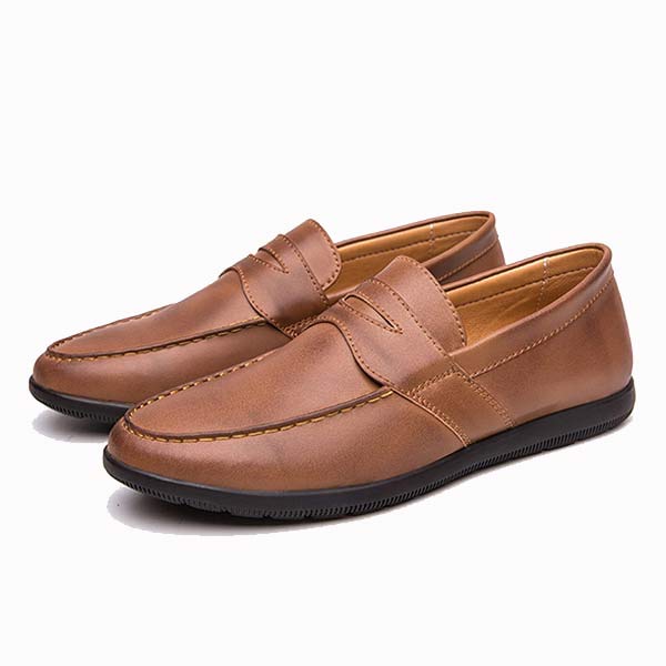 MEN'S HANDMADE LEATHER LOAFERS 92946832