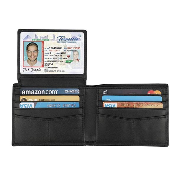 Leather Rfid Wallet 84601474W Wallet