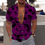 Men's Printed Outdoor Hawaiian Print Shirt 93665184X