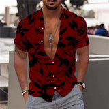 Men's Printed Outdoor Hawaiian Print Shirt 93665184X