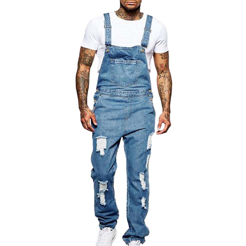 Lässiger zerrissener Jeans-Overall für Herren 40221493M