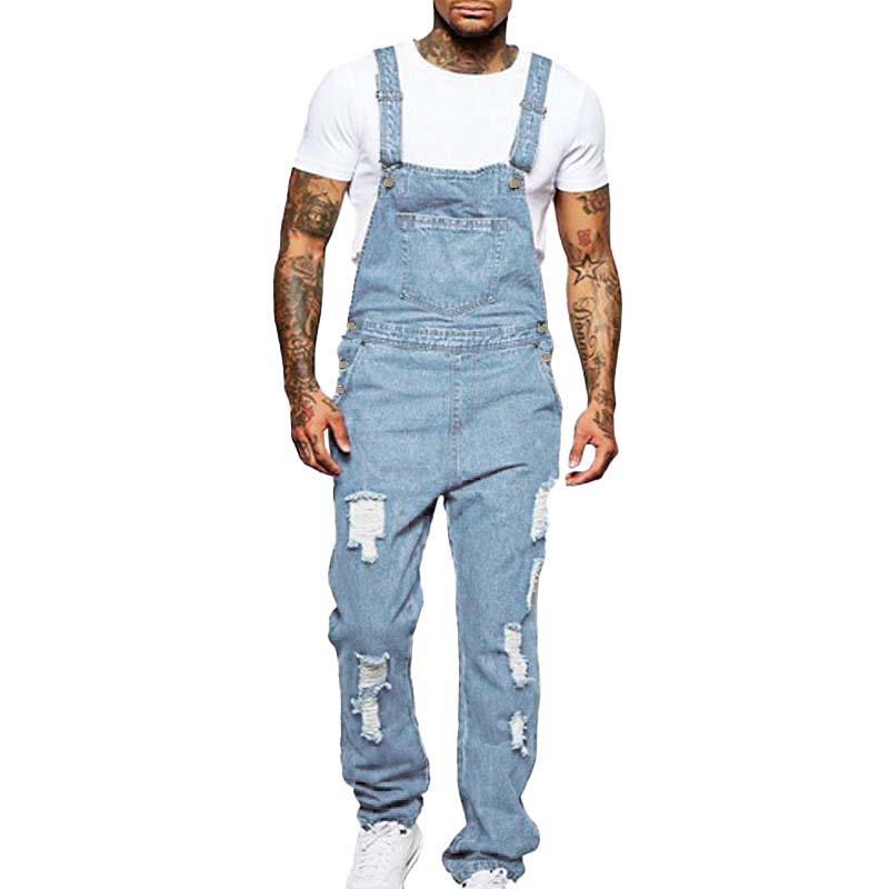 Lässiger zerrissener Jeans-Overall für Herren 40221493M