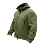 Men's Hooded Fleece Zip Long Sleeve Outdoor Jacket 14810437M