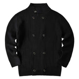 Men's Solid Color Button Knit Jacket 60091809X