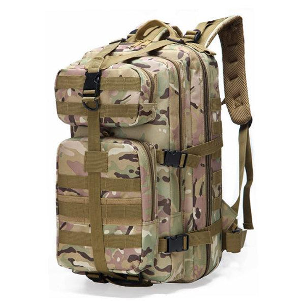 Outdoor Large Capacity Multifunctional Canvas Backpack Classic Camouflage Bag