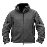 Men's Hooded Fleece Zip Long Sleeve Outdoor Jacket 14810437M