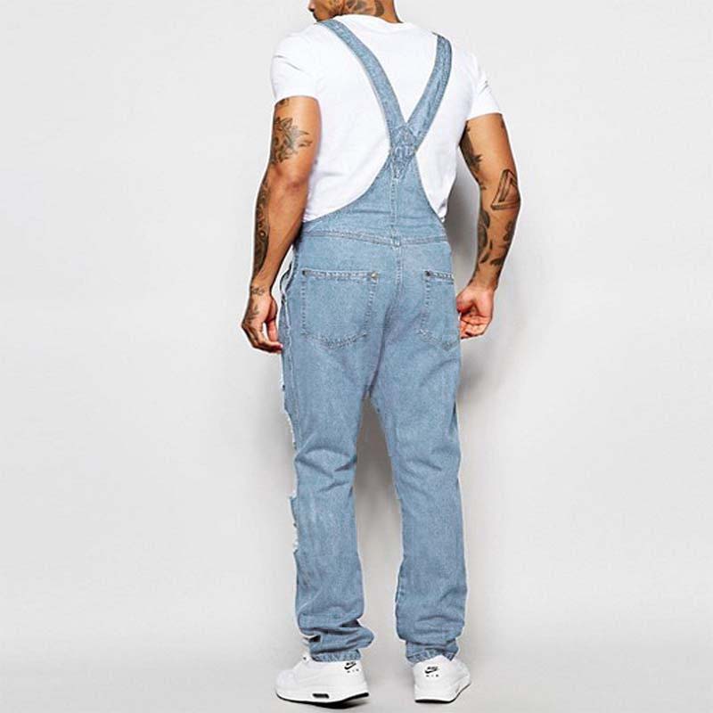 Lässiger zerrissener Jeans-Overall für Herren 40221493M