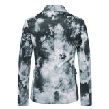 Men's Splatter Print Single Breasted Casual Blazer 03673297M