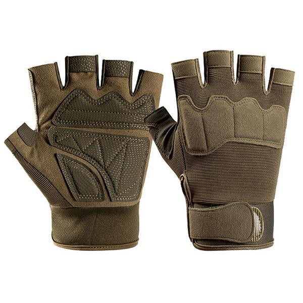 Half Finger Outdoor Non-Slip Gloves 12760208M Green / S Gloves