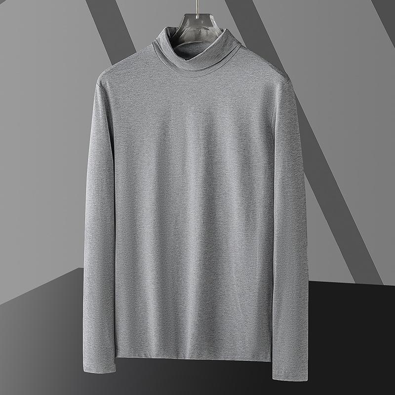 Men's Turtleneck Long Sleeve Solid T-shirt 71884440Z