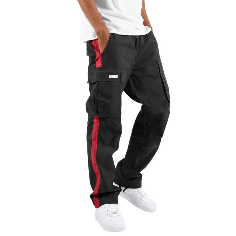 Pantalón con bolsillos y cordón ajustable para hombre 76983966X