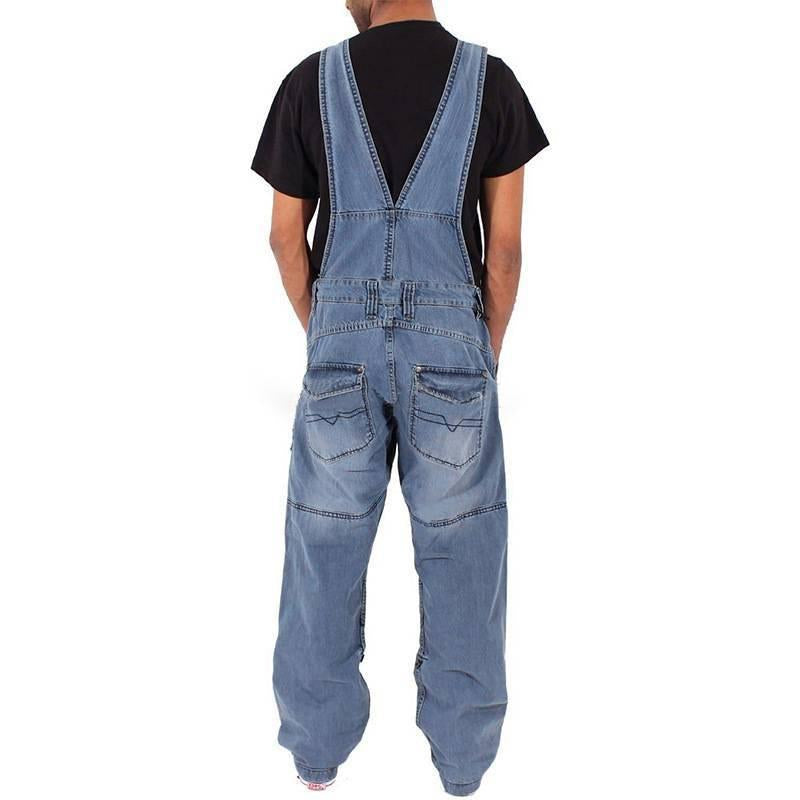 Lockerer Denim-Cargo-Overall mit mehreren Taschen für Herren 50540101Y