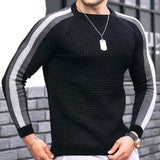 Men's Color Block Long Sleeve Knitwear 07482885Y
