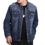 Mens Loose Casual Classic Denim Jacket 84177810M Coats & Jackets