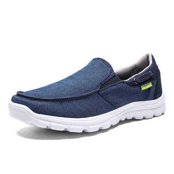 Mens Canvas Slip-On Casual Shoes 95408339 Blue / 6.5 Shoes