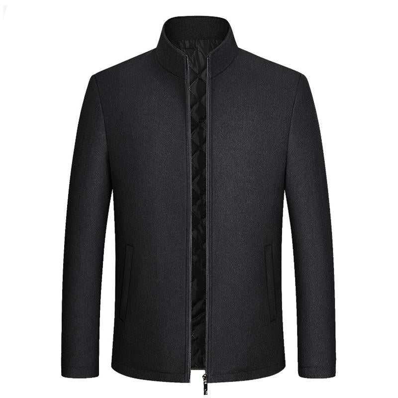 Gepolsterte Herrenjacke mit Stehkragen und Reißverschluss 92653800X