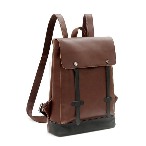 Men's Vintage Leather Backpack 49579044Y