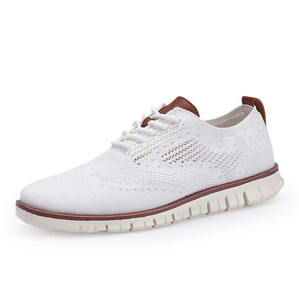 Mens Brogue Casual Shoes 49511410 White / 7 Shoes