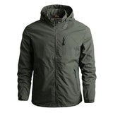 Mens Thin Quick Dry Windbreaker Outdoor Sports Jacket 53651745M Army Green / L Coats & Jackets