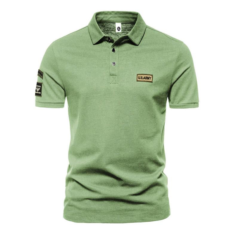 Men's Outdoor Short Sleeve Lapel Polo Shirt 49202785X