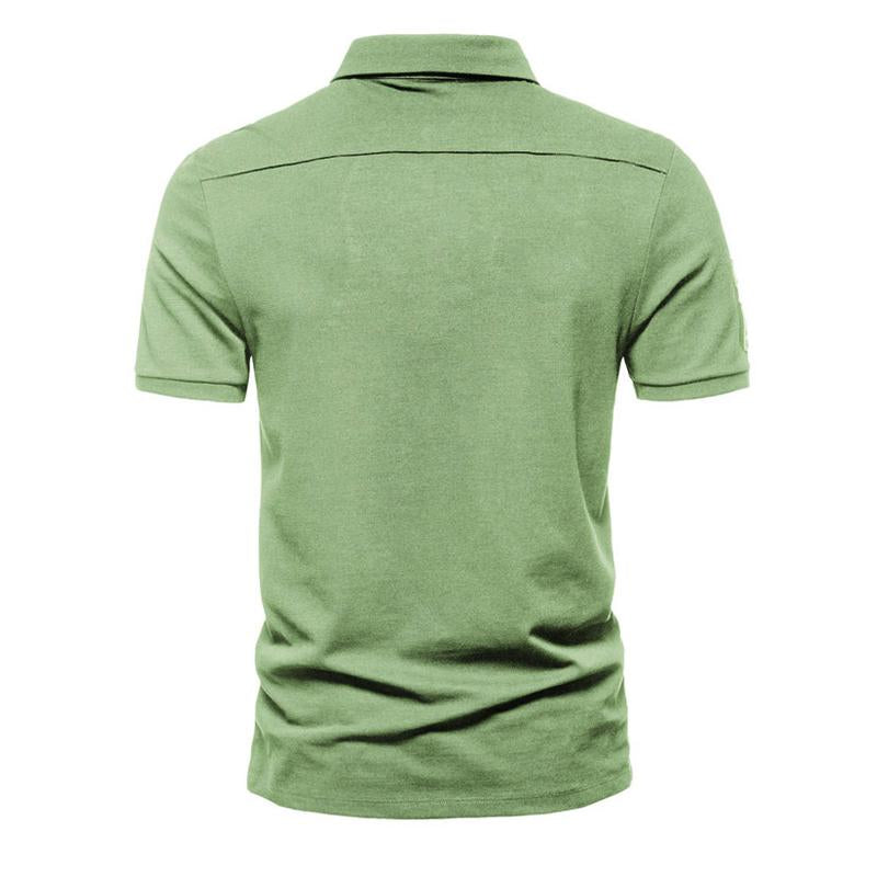 Men's Outdoor Short Sleeve Lapel Polo Shirt 49202785X