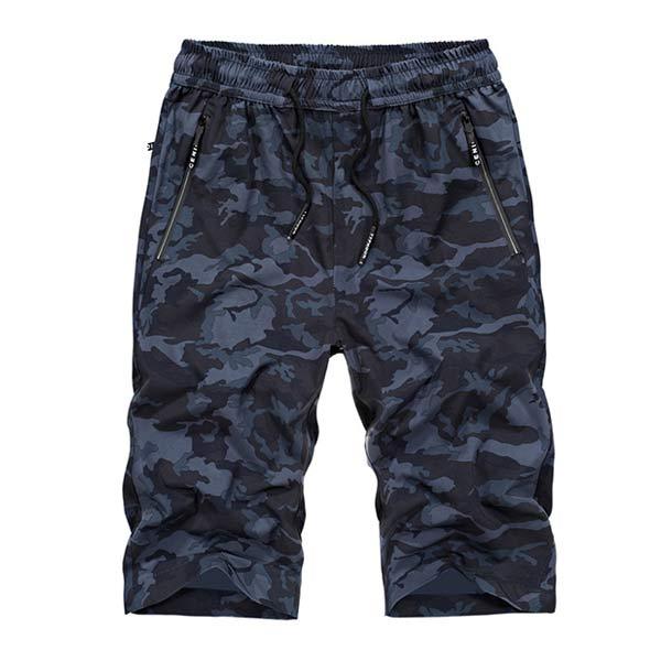 Mens Camo Elastic Shorts 69696915W Blue / M Shorts