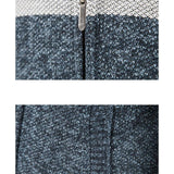 Men's Gradient Fleece Thickened Sweater Coat 95723891X